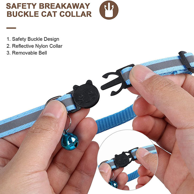 Airtag-Hundehalsband mit Glocke, reflektierend, verstellbar, gegen Verlust geschützt, für Katzen und Hunde