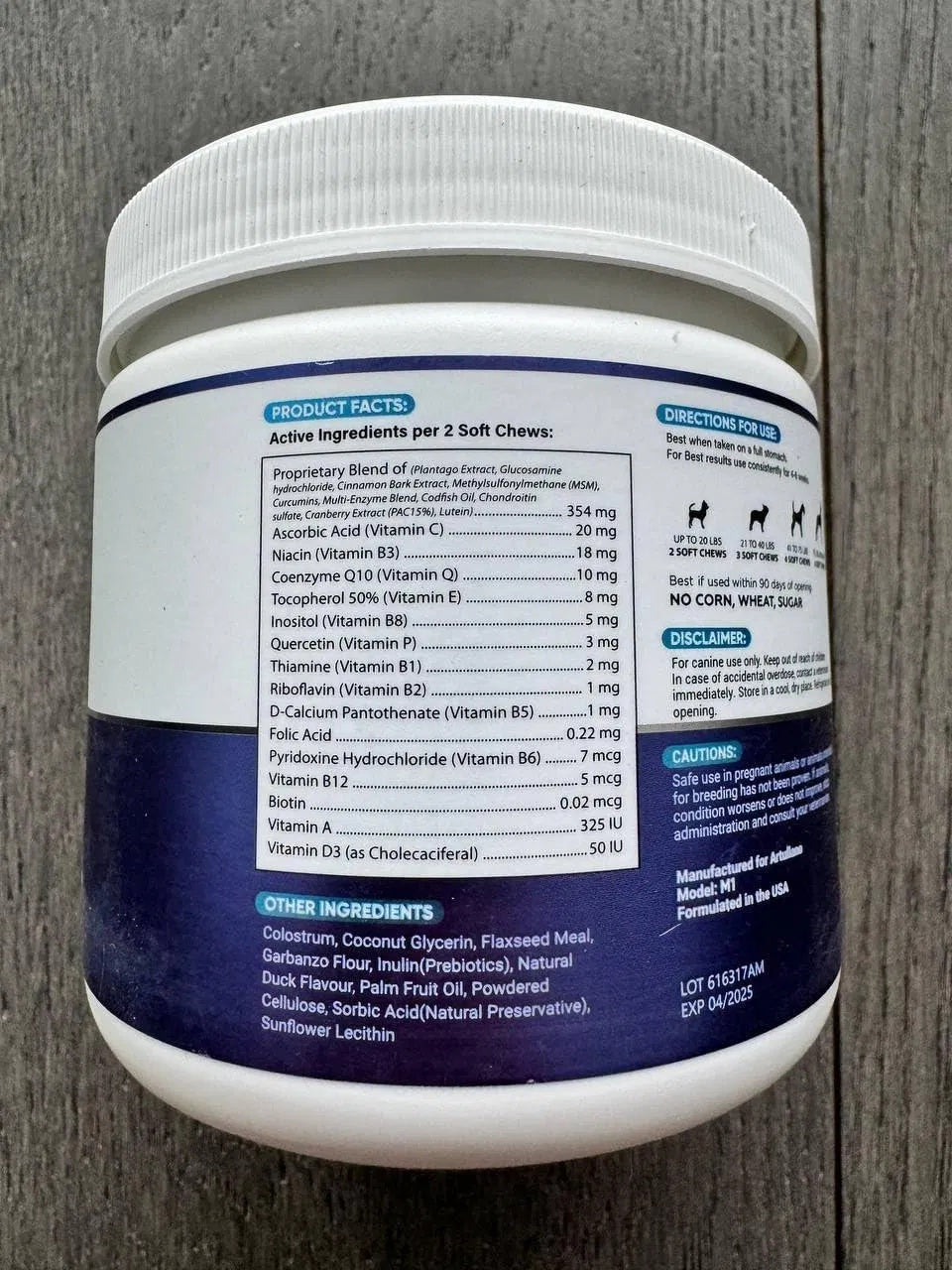 Multivitamin-Kautabletten für Hunde mit Glucosamin 20 in 1 Vitamine und Nahrungsergänzungsmittel für Hunde Multivitamin für ältere Hunde und Welpen Unterstützung für Gelenke, Gesundheit, Immunsystem, Beweglichkeit, Darm und Haut 120 Kautabletten