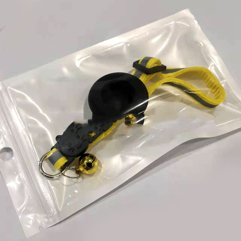 Airtag-Hundehalsband mit Glocke, reflektierend, verstellbar, gegen Verlust geschützt, für Katzen und Hunde